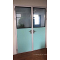 Puerta de marco de aluminio para habitación limpia